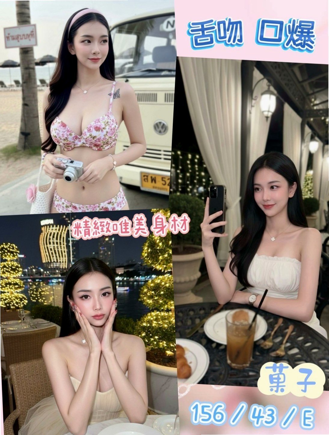 ▶龍井外叫▶嘉敏▶極品美嬌娘▶身高164cm▶體重44kg▶胸圍D罩杯▶年齡21歲▶才來兼職 什麼都敢玩 變態的除外 超會挑逗吹舔 超濕.很敏感.易高潮 可Kiss (LG看感覺).
